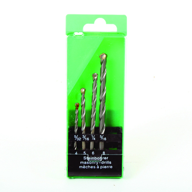 Drill Set Mason 4Pc 4 5 6+8mm Waldo Set