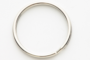 Key Ring Bevelled – Nickle Plated 32mm-10Pcs Hangpac
