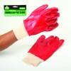 Glove Work Double Dip Red Pvc Knit Wrist Glove Work Double Dip Red Pvc Knit Wrist