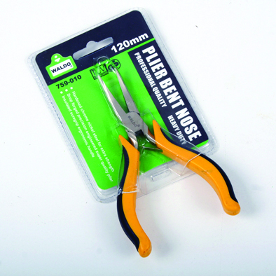 Plier Bent Nose 120mm Ins.Yel/Blk Waldo