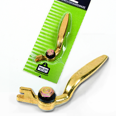 Casement Hndl.L/H Brass (Steel) Complete