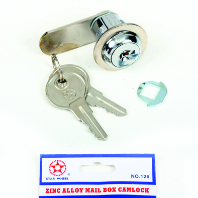 Cam Lock Straight 19mm #126-Chrome Plated Starwheel