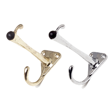 Hat+Coat Hook-Buffered-Chrome Plate #95