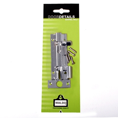 Barrel Bolt Necked Chrome Plate 75mm