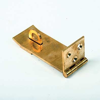 Hasp + Staple Heavy 100mmx38mm Brass