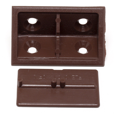 Corner Block Brown Plastic