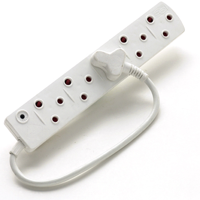 Multiplug 5 Way-16Amp+O/Load+Cord