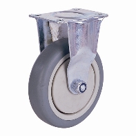 Castor Rubber Rigid 126X32 Scr.Pl.95X67
