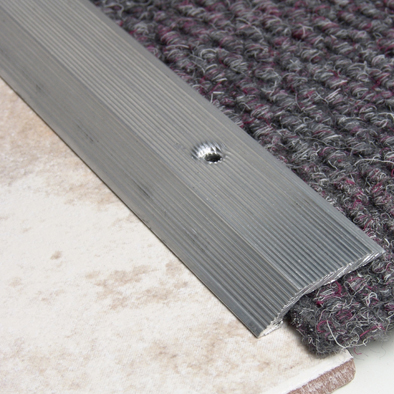 Carpet Floor Trim Flat Silver Alum. 2.5M