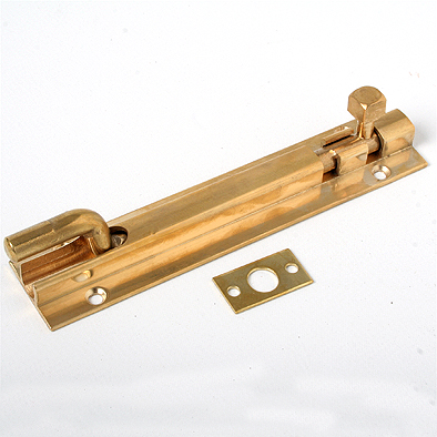 Barrel Bolt Necked Brass 150mmx32mm H/D