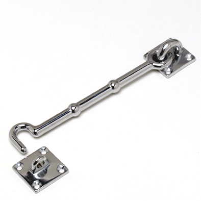 Cabin Hook Chrome Plated On Solid Brass 200mm Waldo