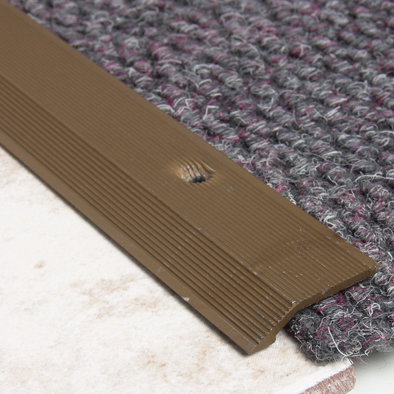 Carpet Floor Trim Flat Bronze Alum. 2.5M
