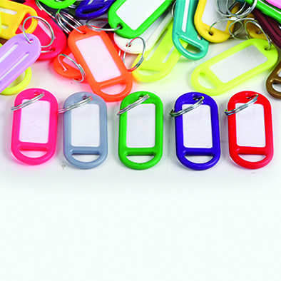 Key Tag Plastic Assorted Colours – 300 Pieces