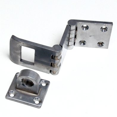 Hasp+Staple Double Knuck Sat.Chrome Plated 178X50X6