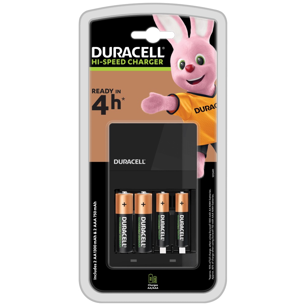 Duracell – Battery Charger – 1 Count – 4 Hours – General Purpose Batteries