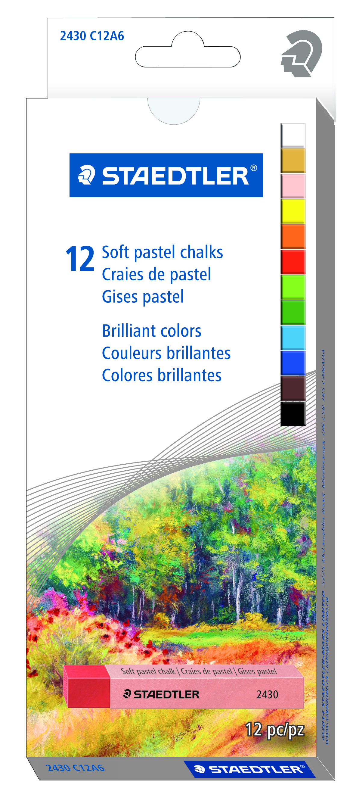 Staedtler 12 Soft Pastel Chalks
