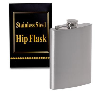 Bulk Pack 5x Hip-Flask S/S 240ml Col-Box