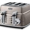 Delonghi – Scultura 4 Slice Toaster – Bronze Delonghi – Scultura 4 Slice Toaster – Bronze