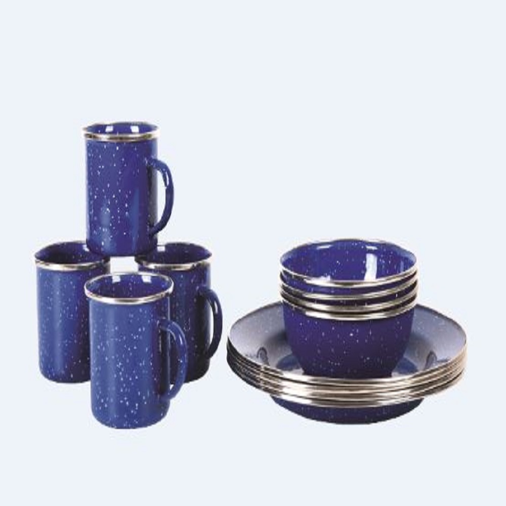 AfriTrail – Enamelware Set – 12 Pieces