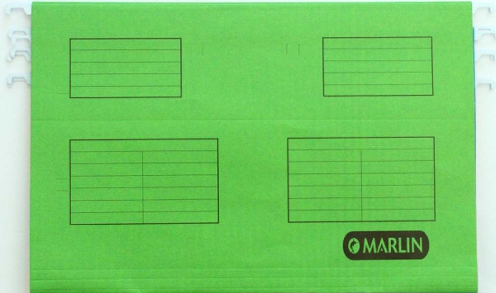 Marlin Foolscap Suspension Folders – Green (Pack of 25)