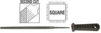 File AFile Square 2nd Cut 150mm Sleeve