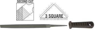 File AFile Three Sq 2nd Cut 100mm Sleeve