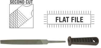 File AFile Flat 2nd Cut 150mm Sleeve