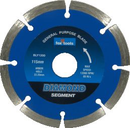 Blade FOX Diam Seg Concrete 115mm