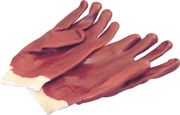 Glove Com Pvc Knit Cuff Pair Pk4