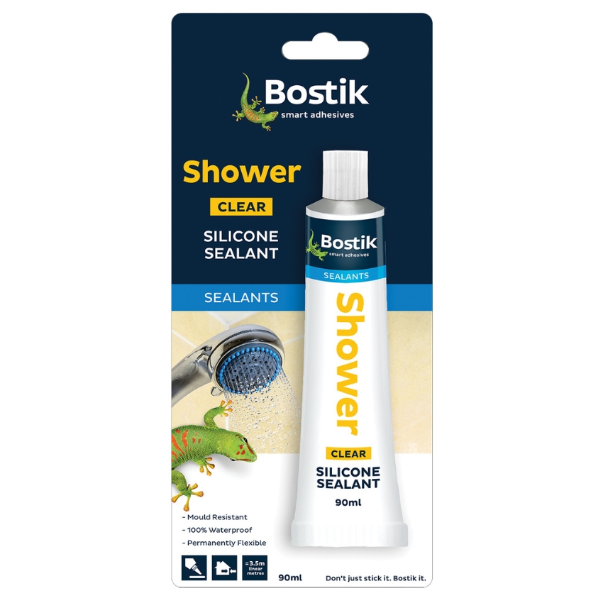 Bostik Sealant Shower 90ml Clear
