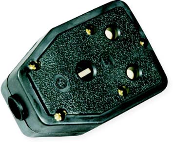 Elec Mts Coupler Janus Black Rubber L