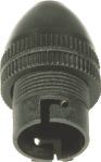 Elec Mts Lampholder 10mm Black