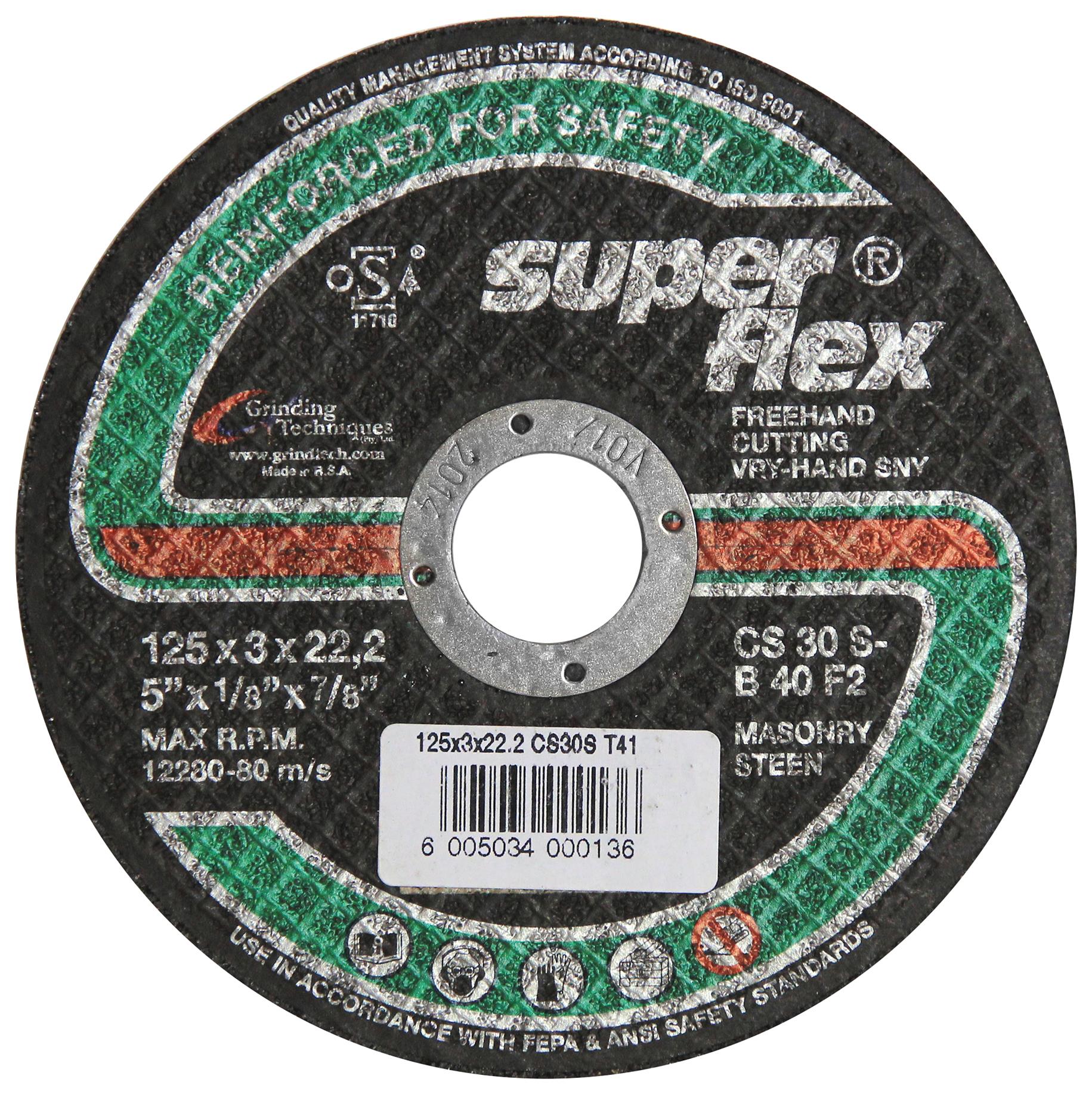 Superflex – Masonry Cutting Disc – 12.5cm