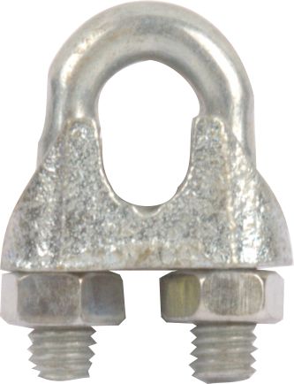 Mackie Clamp Wire Rope Galv 8.0mm 2pc