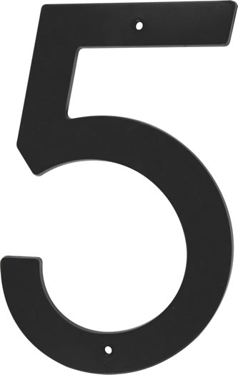 Mackie Number Plastic Black 200mm No.5