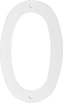 Mackie Number Plastic White 200mm No.0