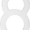 Mackie Number Plastic White 200mm No.8 Mackie Number Plastic White 200mm No.8