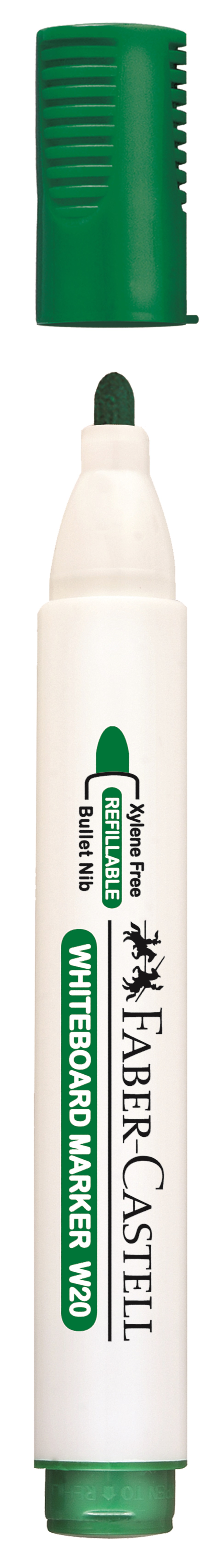 Faber-Castell Whiteboard Bullet Point Markers – Green (Box of 12)