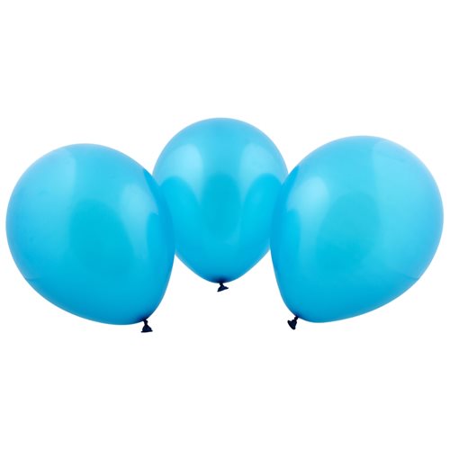 Bulk Pack 5 x Balloon Suitable For Helium 25cm, Pack of 6 Metallic Blue