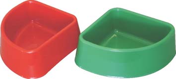 Perma 1016 Dog Bowl Corner Asst Colours