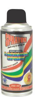 Sprayon Paint Black Satin 250ml