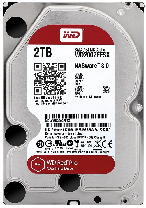 WD Pro 2.0TB SATA3 6.0Gbps NAS HDD Hard Drive – Red