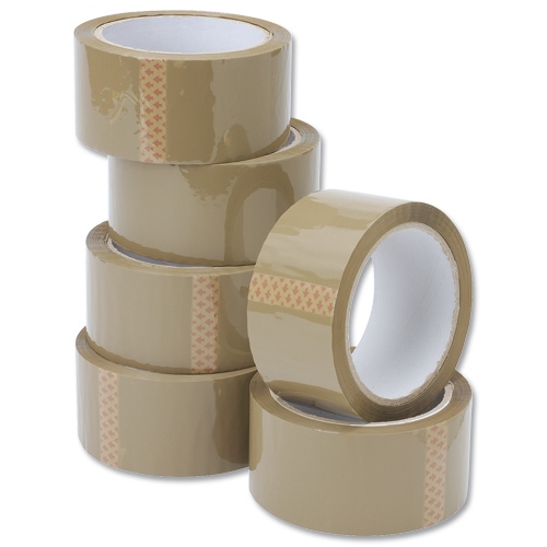 Altezze Buff Tape, Packaging Tape – 48mm x 50m – 6/Pack