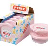 Pyrex – 350ml My First Glass Round Dish With Lid – Baby Pink Pyrex – 350ml My First Glass Round Dish With Lid – Baby Pink