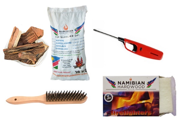 Namibian Hardwood Braai & Fireplace Wood Combo – Short Pieces 18kg