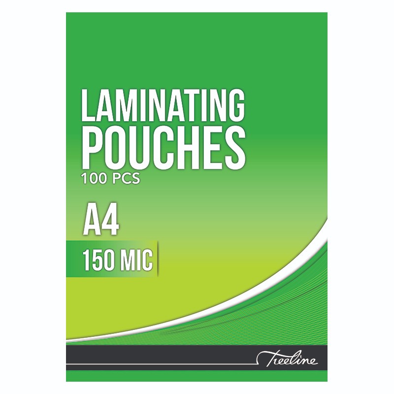 Treeline Laminating Pouches 150 Micron A4 216 x 303mm – Box of 100