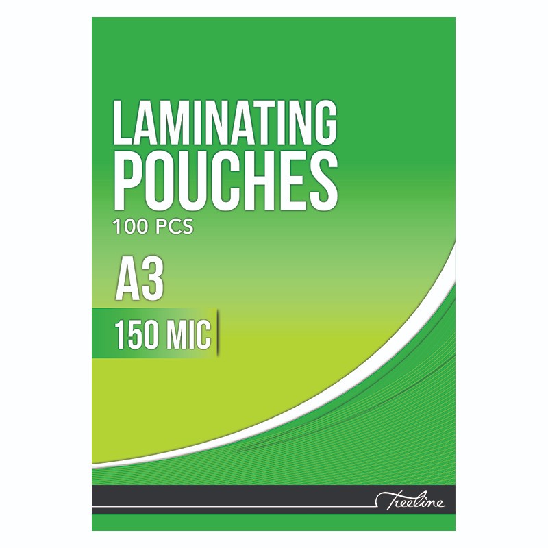 Treeline Laminating Pouches 150 Micron A3 303 x 426mm – Box of 100