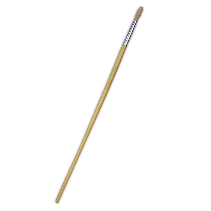 Treeline Long Handle Brushes Round Synthetic Size 4 Paint Brush