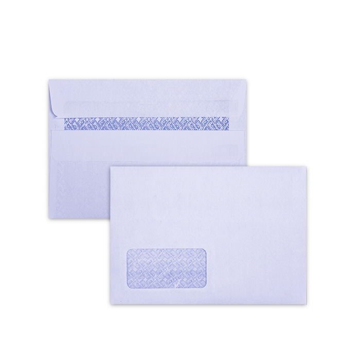 LEO C6 White Window Self Seal Envelopes – Open Short Side – Box of 500