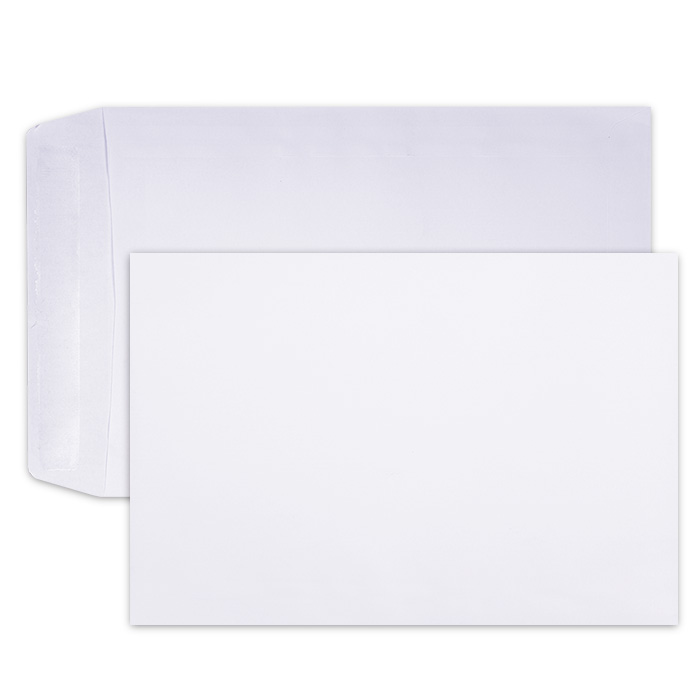 LEO C3 White Gummed Envelopes  – Open Short Side – Box of 250